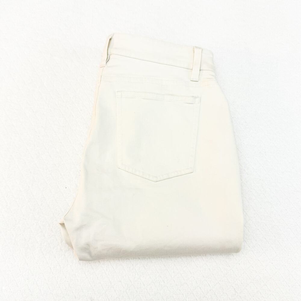 Eileen Fisher White Organic Denim Jean Skinny Leg Size 4